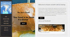 Desktop Screenshot of heavenonearthcafe.com