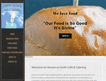 Tablet Screenshot of heavenonearthcafe.com